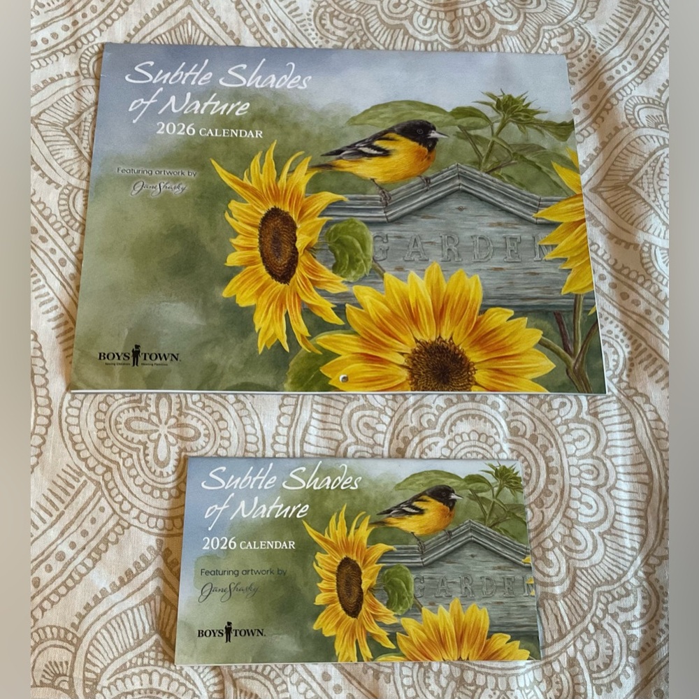 Subtle Shades of Nature 2026 Calendar.  Calendar + pocket calendar NEW